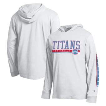 Men's Champion White Tennessee Titans All Star Hooded T-Shirt