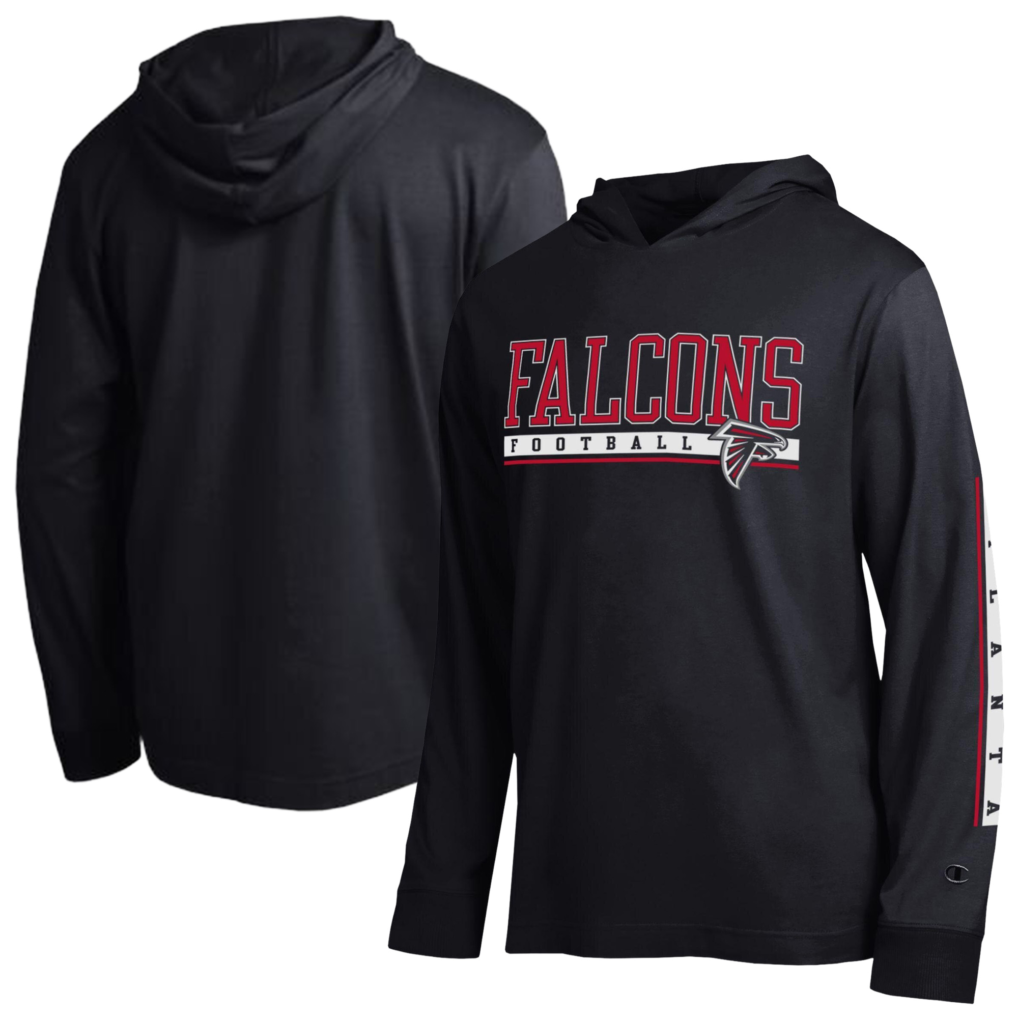 Men's Champion Black Atlanta Falcons All Star Hooded T-Shirt