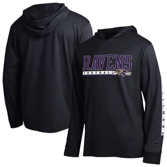 Men's Champion Black Baltimore Ravens All Star Hooded T-Shirt