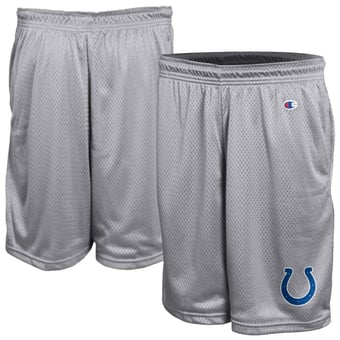 Men's Champion Gray Indianapolis Colts Classic Mesh Shorts