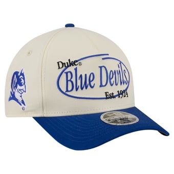Men's New Era  Natural/Royal Duke Blue Devils Prepster 9FORTY M-Crown Adjustable Hat