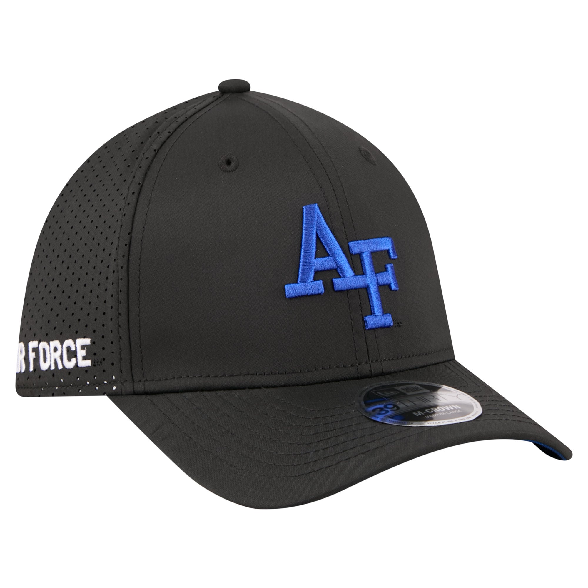 Men's New Era  Black Air Force Falcons 39THIRTY M-Crown Flex Fit Hat