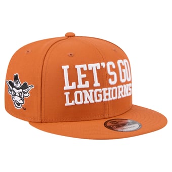 Men's New Era  Texas Orange Texas Longhorns Go Team 9FIFTY Snapback Hat
