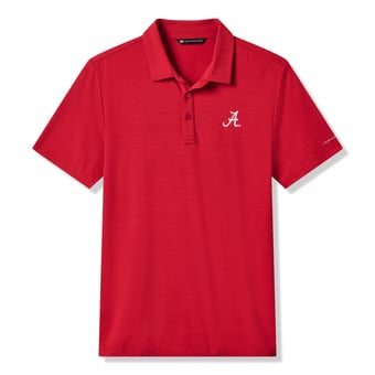 Men's TravisMathew  Crimson Alabama Crimson Tide Halftime Show Heater Tri-Blend Polo