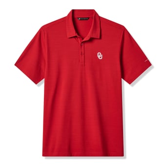 Men's TravisMathew  Crimson Oklahoma Sooners Halftime Show Heater Tri-Blend Polo