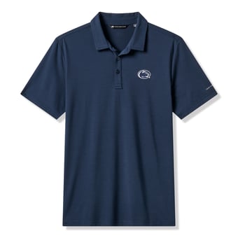 Men's TravisMathew  Navy Penn State Nittany Lions Halftime Show Heater Tri-Blend Polo