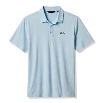 Men's TravisMathew  Light Blue UCLA Bruins Halftime Show Heater Tri-Blend Polo