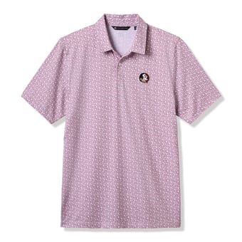 Men's TravisMathew  White/Garnet Florida State Seminoles College Bound Tri-Blend Polo