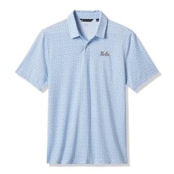 Men's TravisMathew  White/Blue UCLA Bruins College Bound Tri-Blend Polo