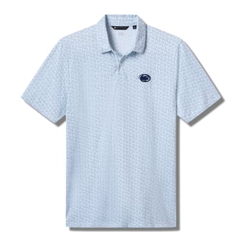 Men's TravisMathew  White/Blue Penn State Nittany Lions College Bound Tri-Blend Polo