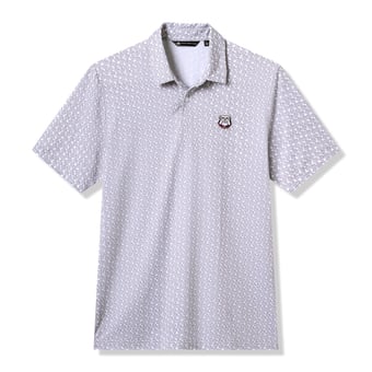 Men's TravisMathew  White/Gray Georgia Bulldogs College Bound Tri-Blend Polo