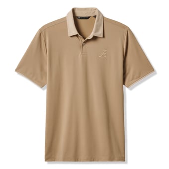 Men's TravisMathew  Tan Alabama Crimson Tide Varsity Vintage Tri-Blend Polo