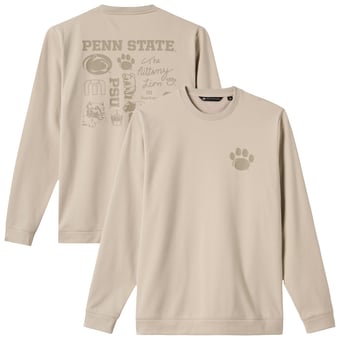 Men's TravisMathew  Tan Penn State Nittany Lions Campus Hero Fleece Tri-Blend Sweatshirt