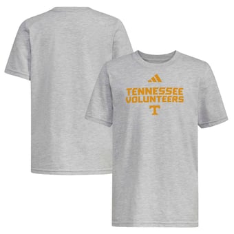 Youth adidas  Heather Gray Tennessee Volunteers Wordmark Fresh T-Shirt