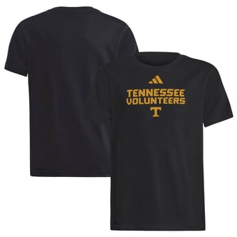 Youth adidas  Black Tennessee Volunteers Wordmark Fresh T-Shirt