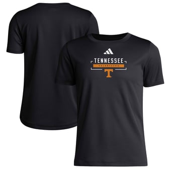 Youth adidas  Black Tennessee Volunteers Pregame AEROREADY T-Shirt