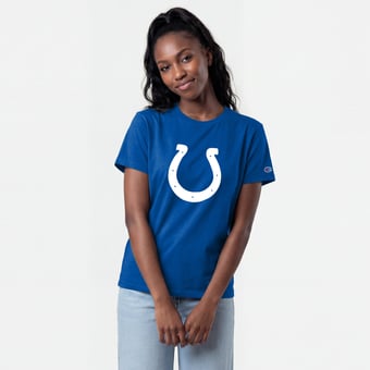 Women's Champion  Royal Indianapolis Colts Logo T-Shirt