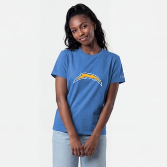 Women's Champion  Powder Blue Los Angeles Chargers Logo T-Shirt