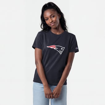 Women's Champion  Navy New England Patriots Logo T-Shirt