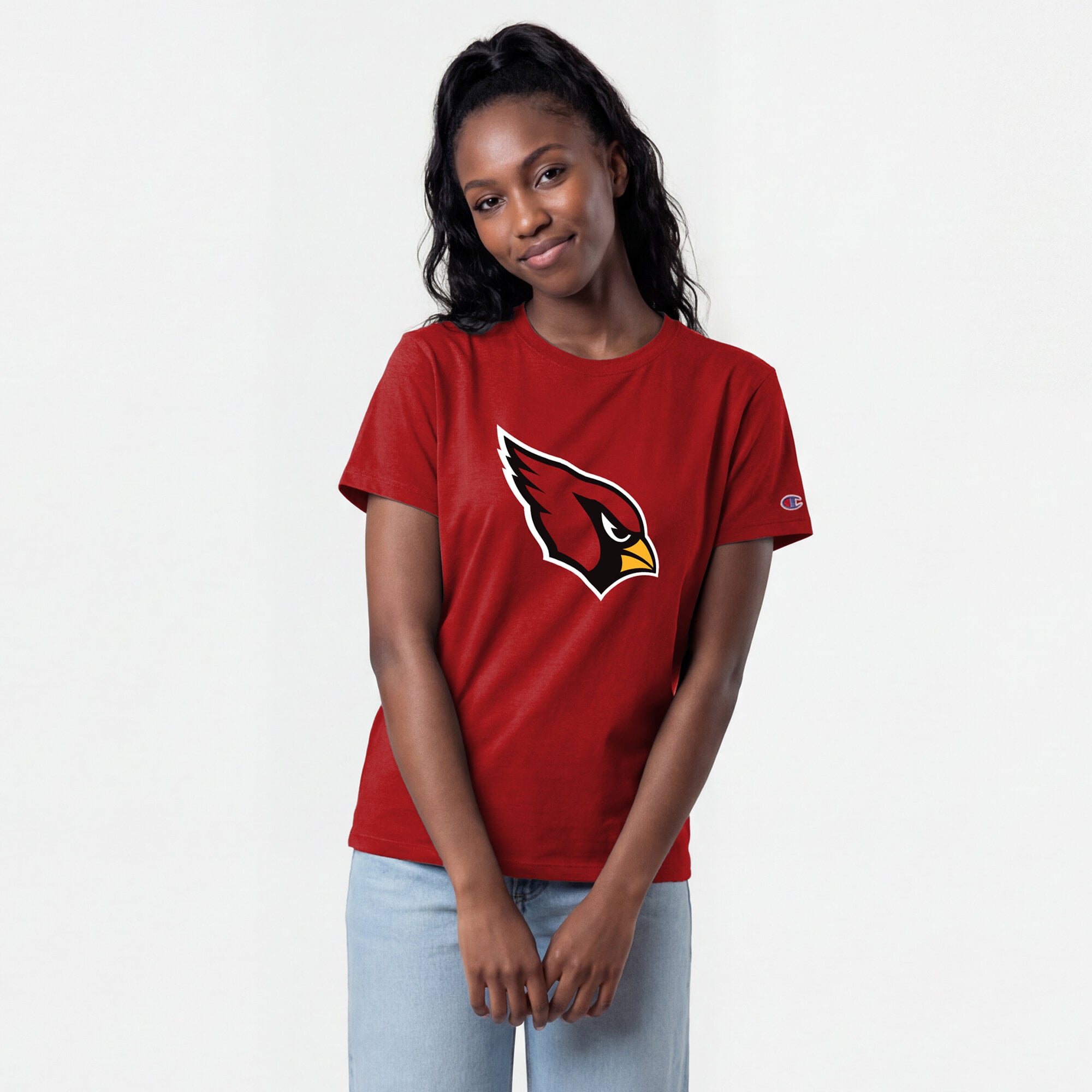 Women's Champion  Cardinal Arizona Cardinals Logo T-Shirt
