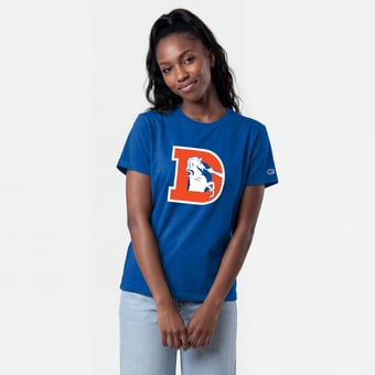 Women's Champion  Royal Denver Broncos Logo T-Shirt