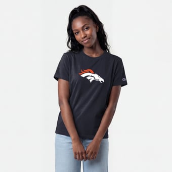 Women's Champion  Navy Denver Broncos Logo T-Shirt