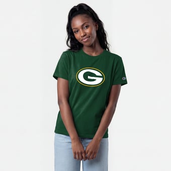 Women's Champion Green Green Bay Packers Logo T-Shirt