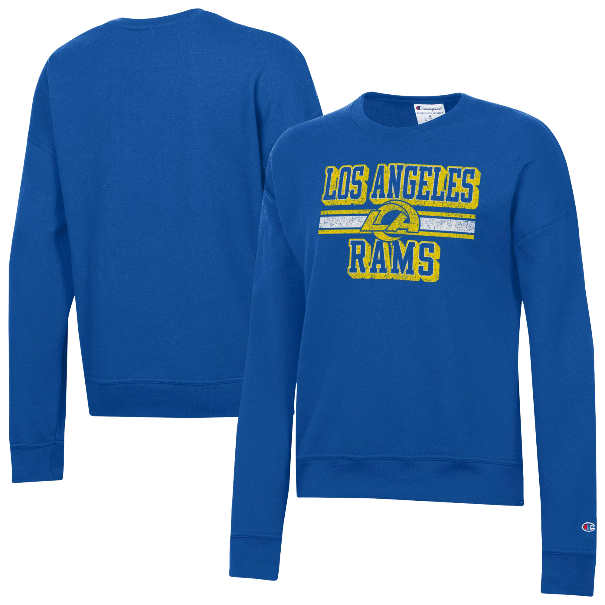 Women's Champion Royal Los Angeles Rams Powerblend Fleece Sweatshirt