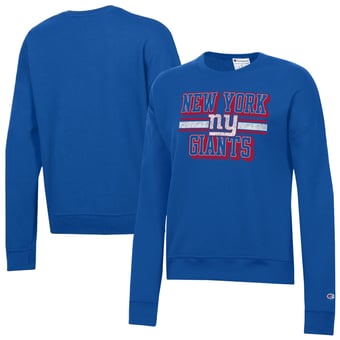 Women's Champion  Royal New York Giants Powerblend Fleece Sweatshirt