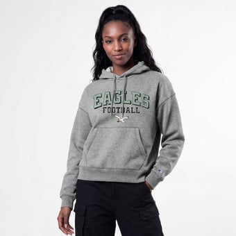 Women's Champion Gray Philadelphia Eagles Triumph Tri-Blend Hoodie