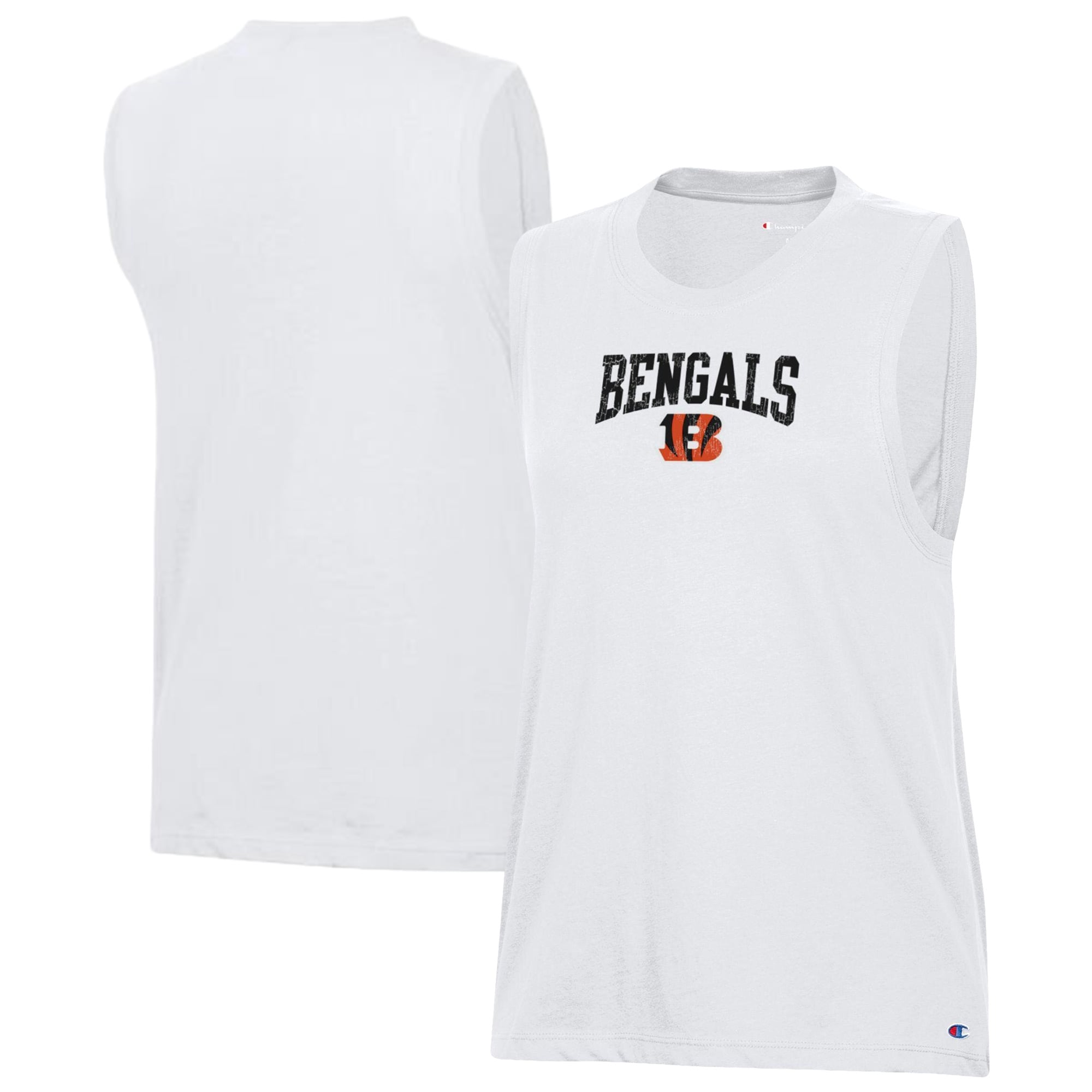 Women’s Champion White Cincinnati Bengals Muscle Tank Top Women’s Champion White Cincinnati Bengals Muscle Tank Top