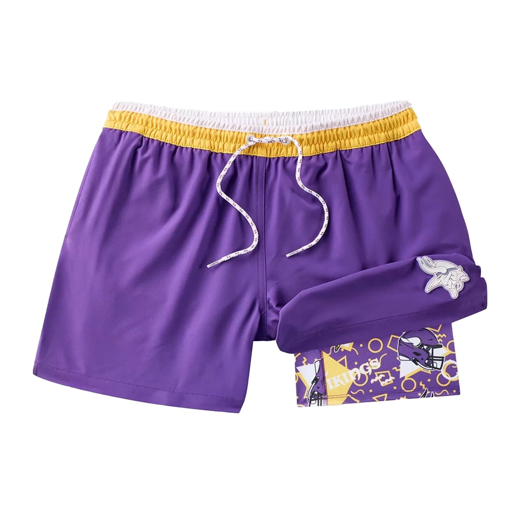 Men's Chubbies Purple Minnesota Vikings The Secret Lined Swim Trunks
