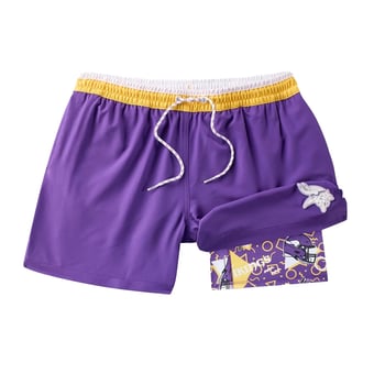 Men's Chubbies Purple Minnesota Vikings The Secret Lined Swim Trunks