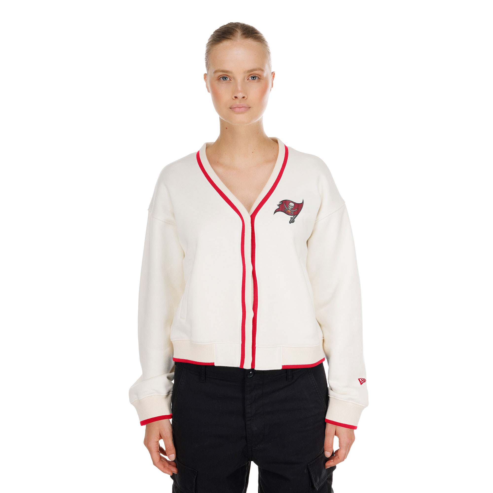 Women's New Era Cream Tampa Bay Buccaneers Sport Classics Cardigan