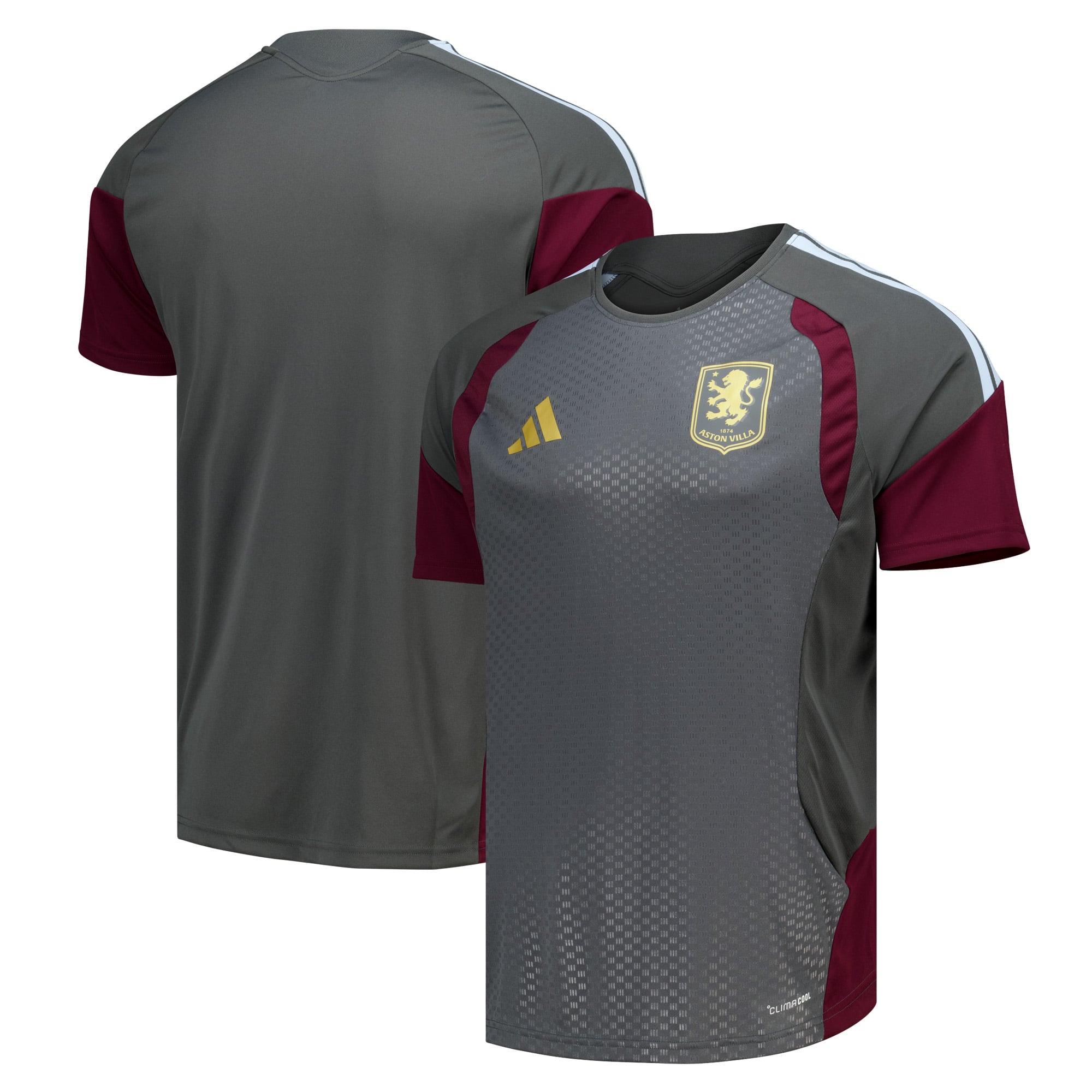 Camiseta de entrenamiento adidas del Aston Villa - Carbón