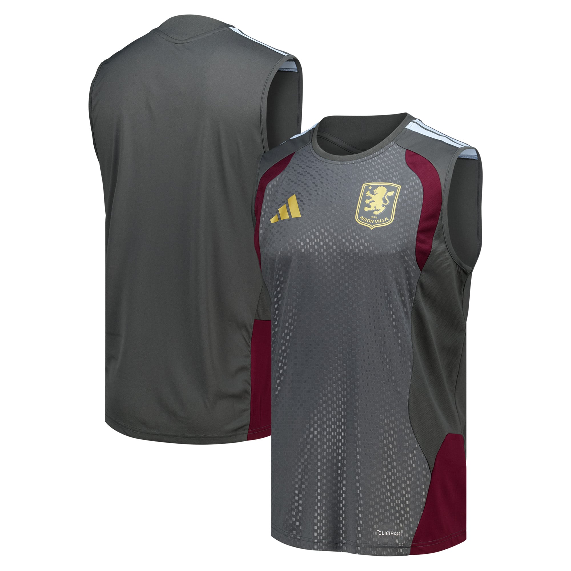 Camiseta sin mangas de entrenamiento adidas del Aston Villa - Carbón