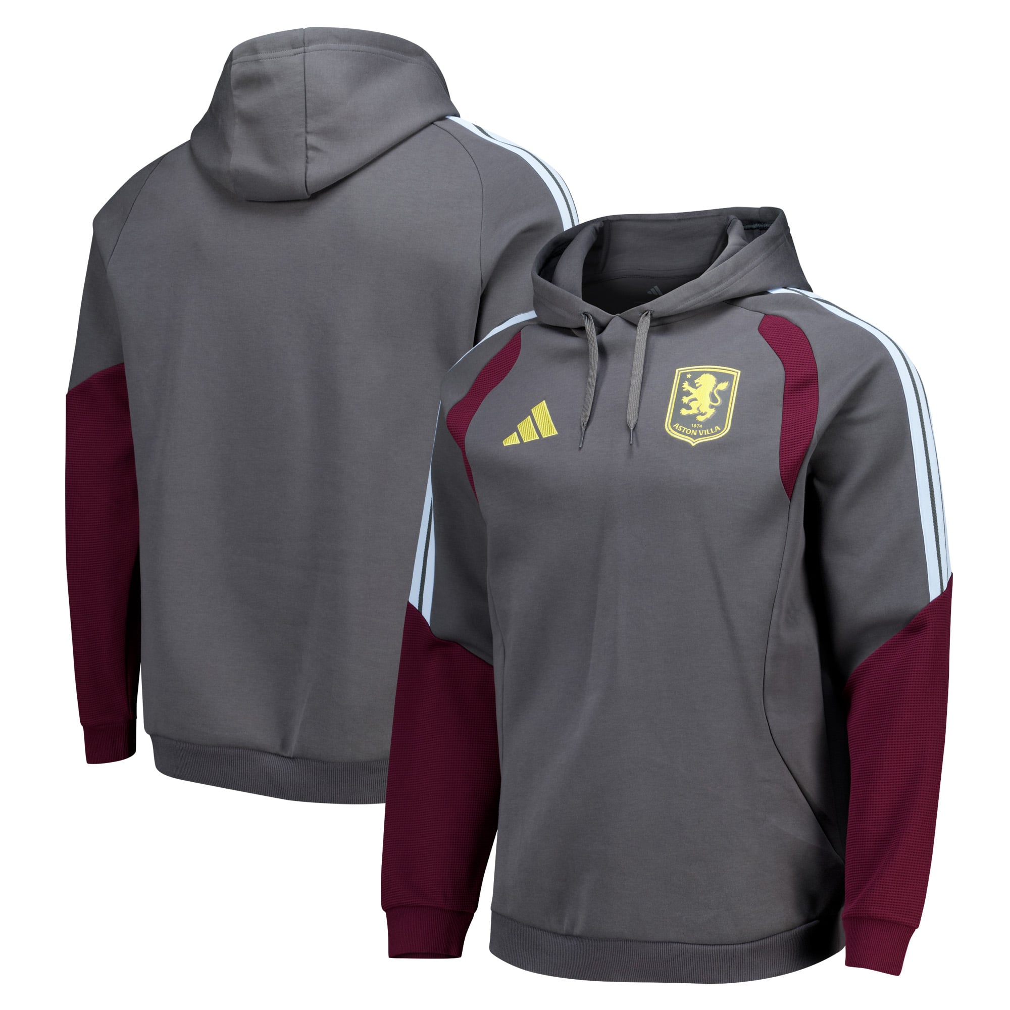 Sweat à capuche d'entraînement Aston Villa adidas - Anthracite