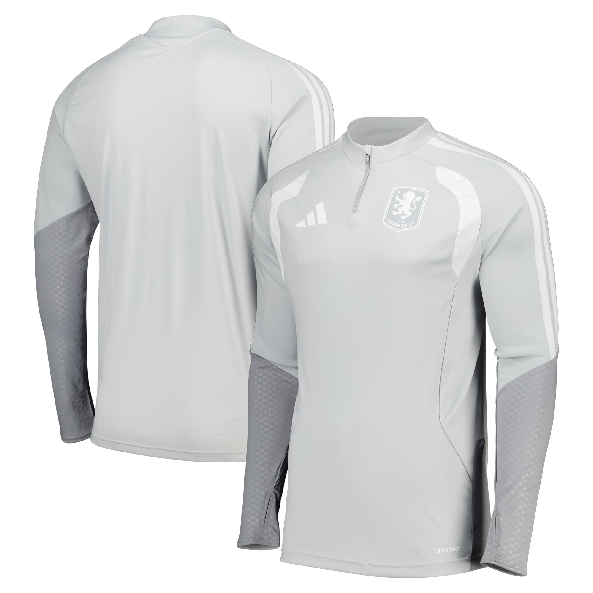 Camiseta de entrenamiento adidas del Aston Villa - Gris claro: retailer-supplied image
