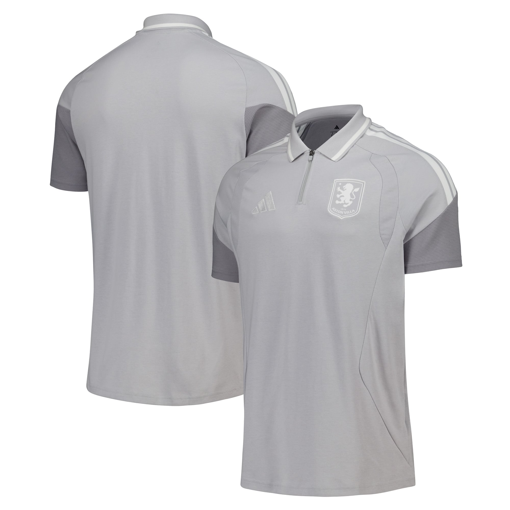 Polo de entrenamiento adidas del Aston Villa - Gris: retailer-supplied image