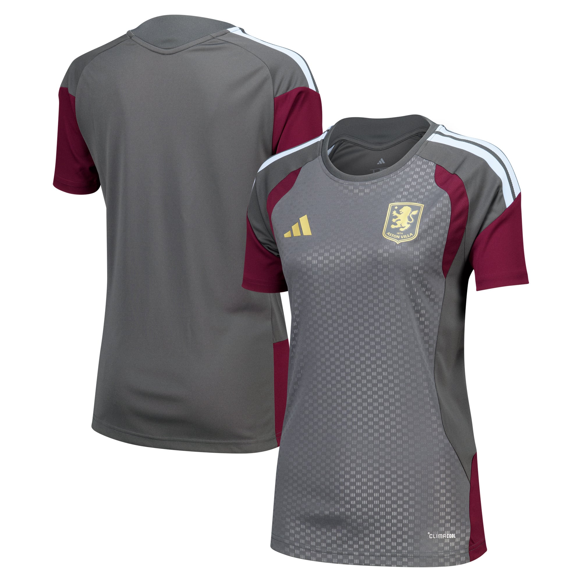Camiseta de entrenamiento adidas del Aston Villa - Carbón - Mujer