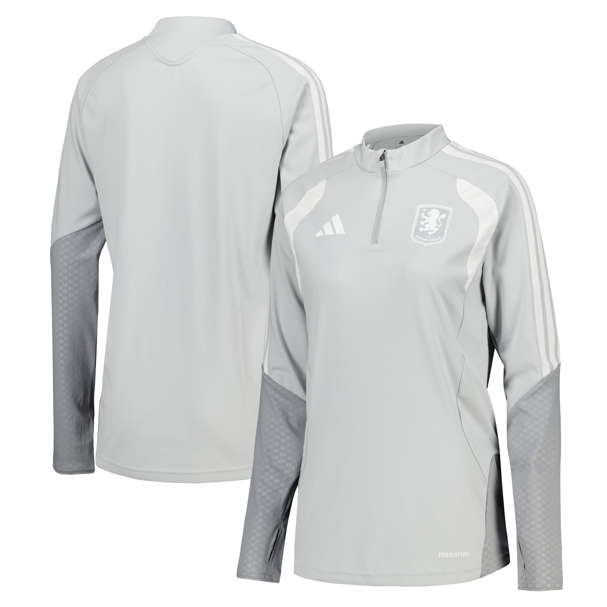 Camiseta de entrenamiento adidas del Aston Villa - Gris claro - Mujer: retailer-supplied image