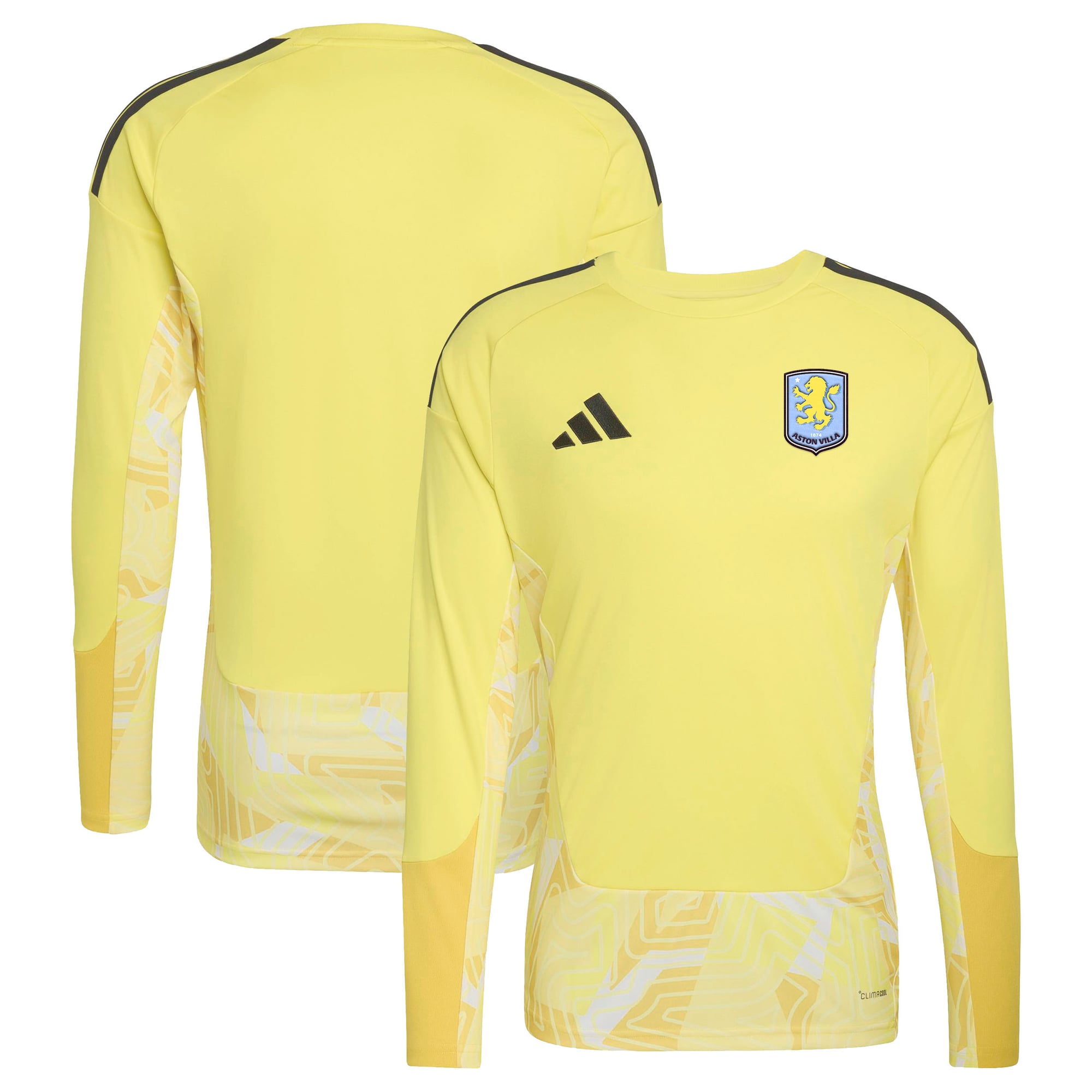 Camiseta de portero adidas del Aston Villa 2026-27 - Manga larga - Niños: retailer-supplied image