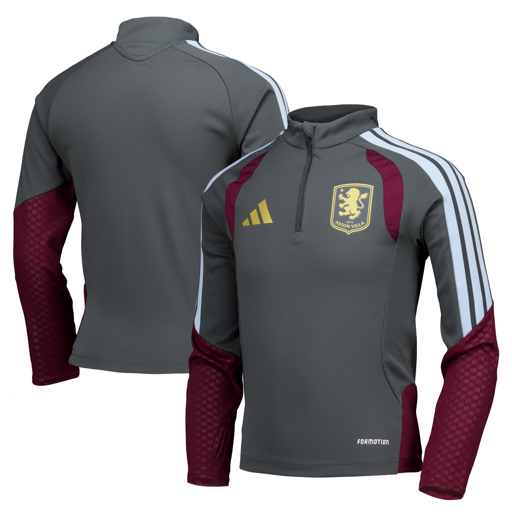 Camiseta de entrenamiento adidas del Aston Villa - Carbón - Niños
