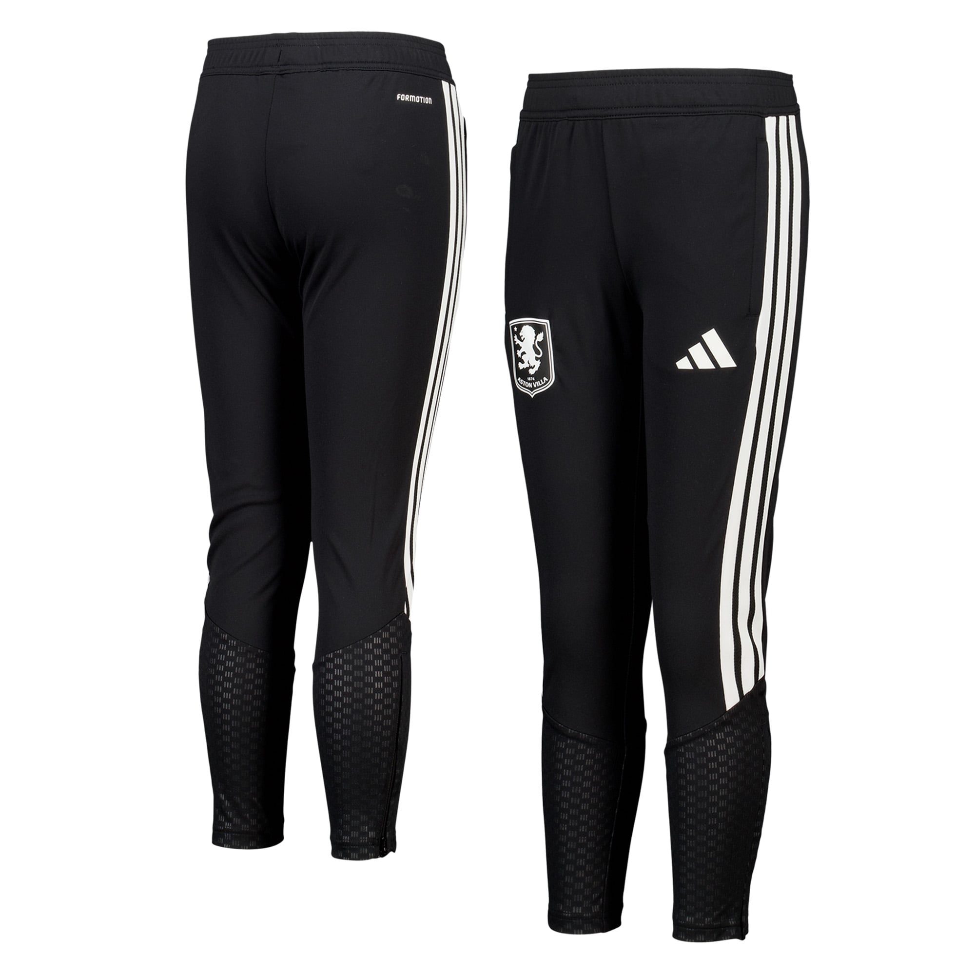 Aston Villa adidas Training Pants - Black - Kids