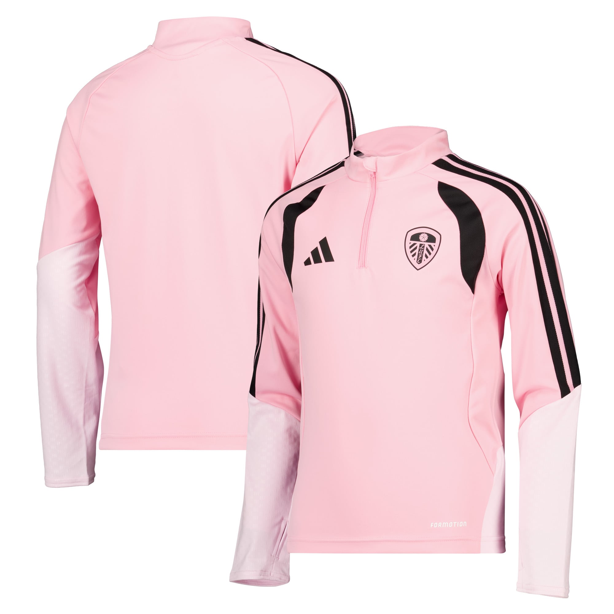 Leeds United adidas Training Top - Pink - Kids