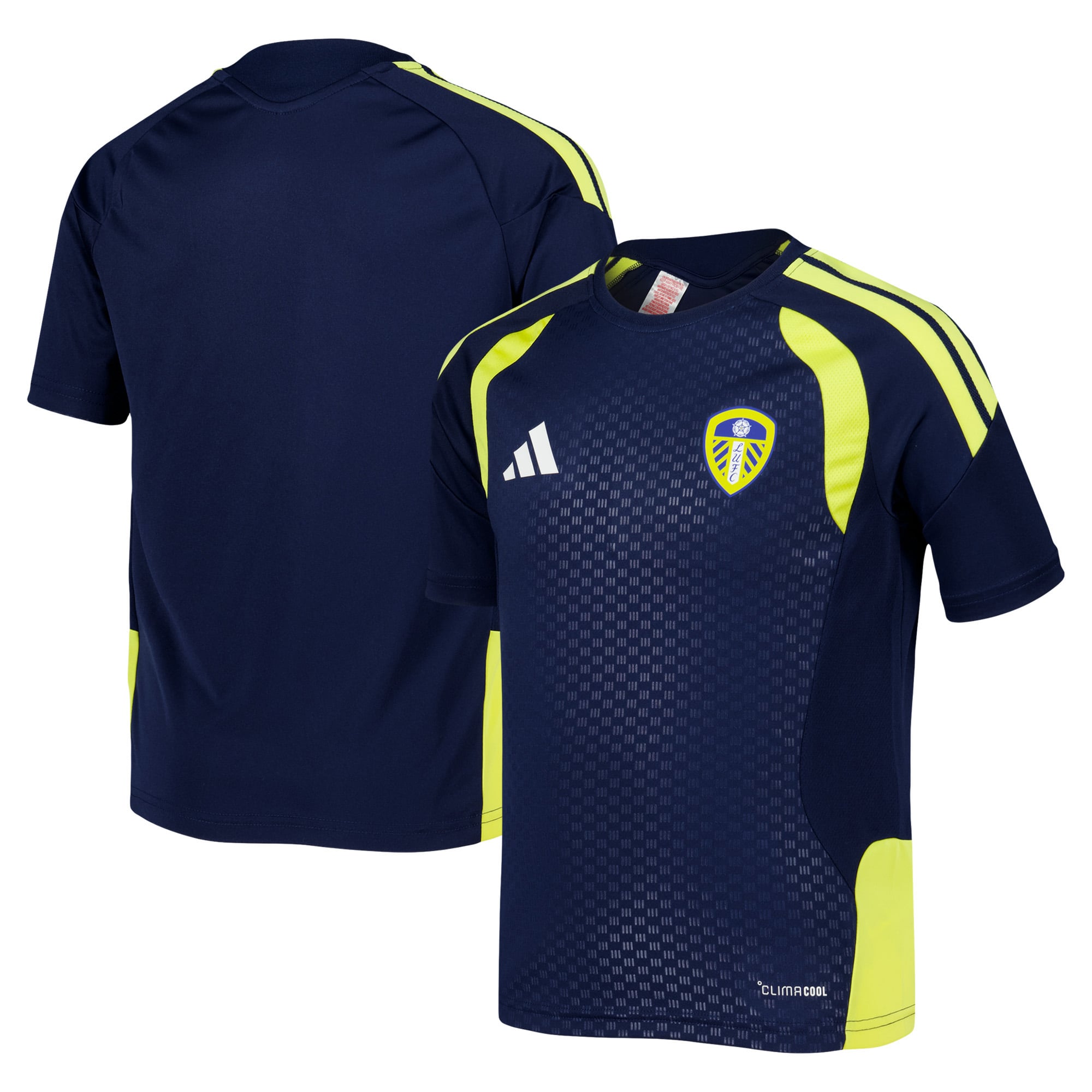 Leeds United adidas Training Jersey - Navy - Kids