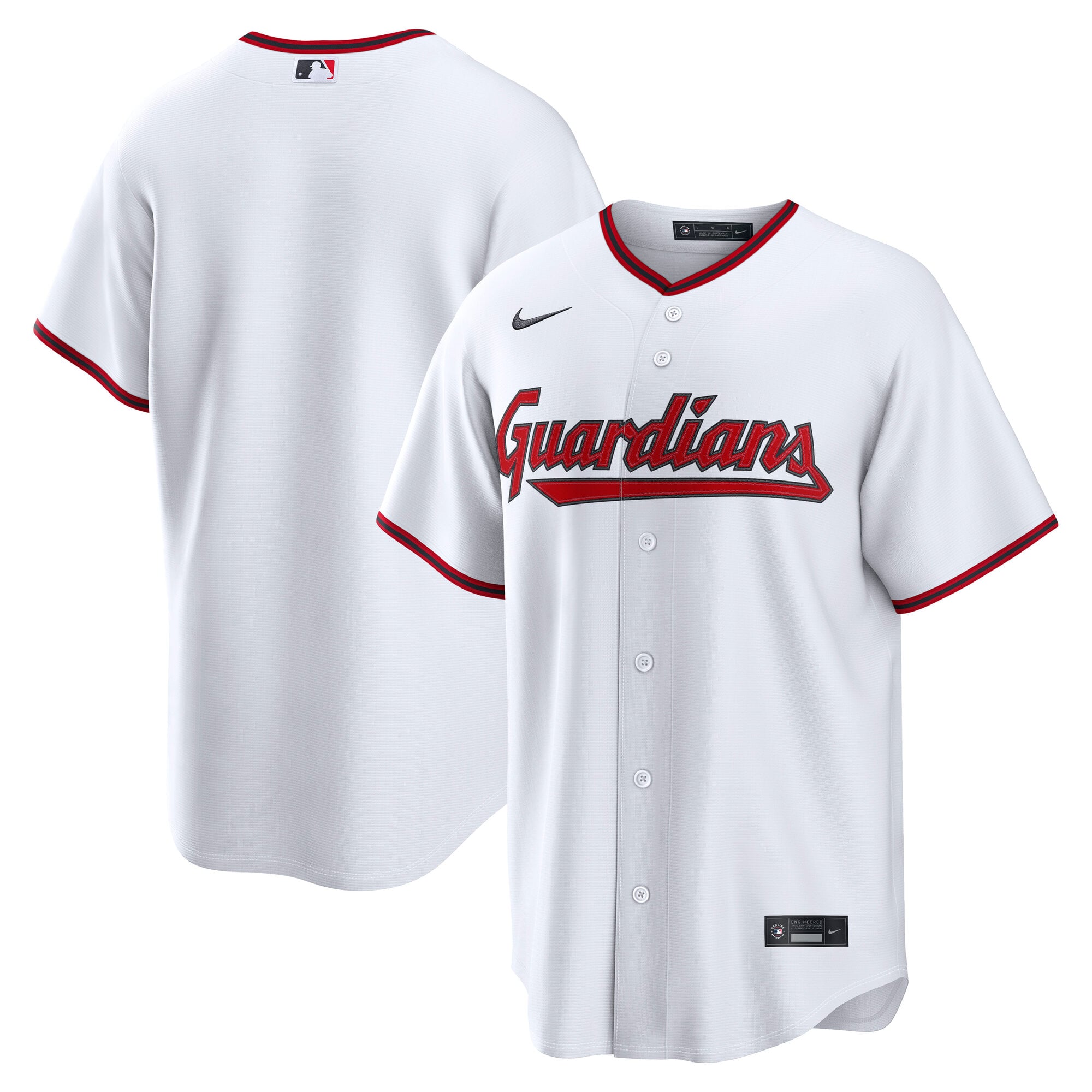 Maglia da casa replica Nike MLB dei Cleveland Guardians - Uomo