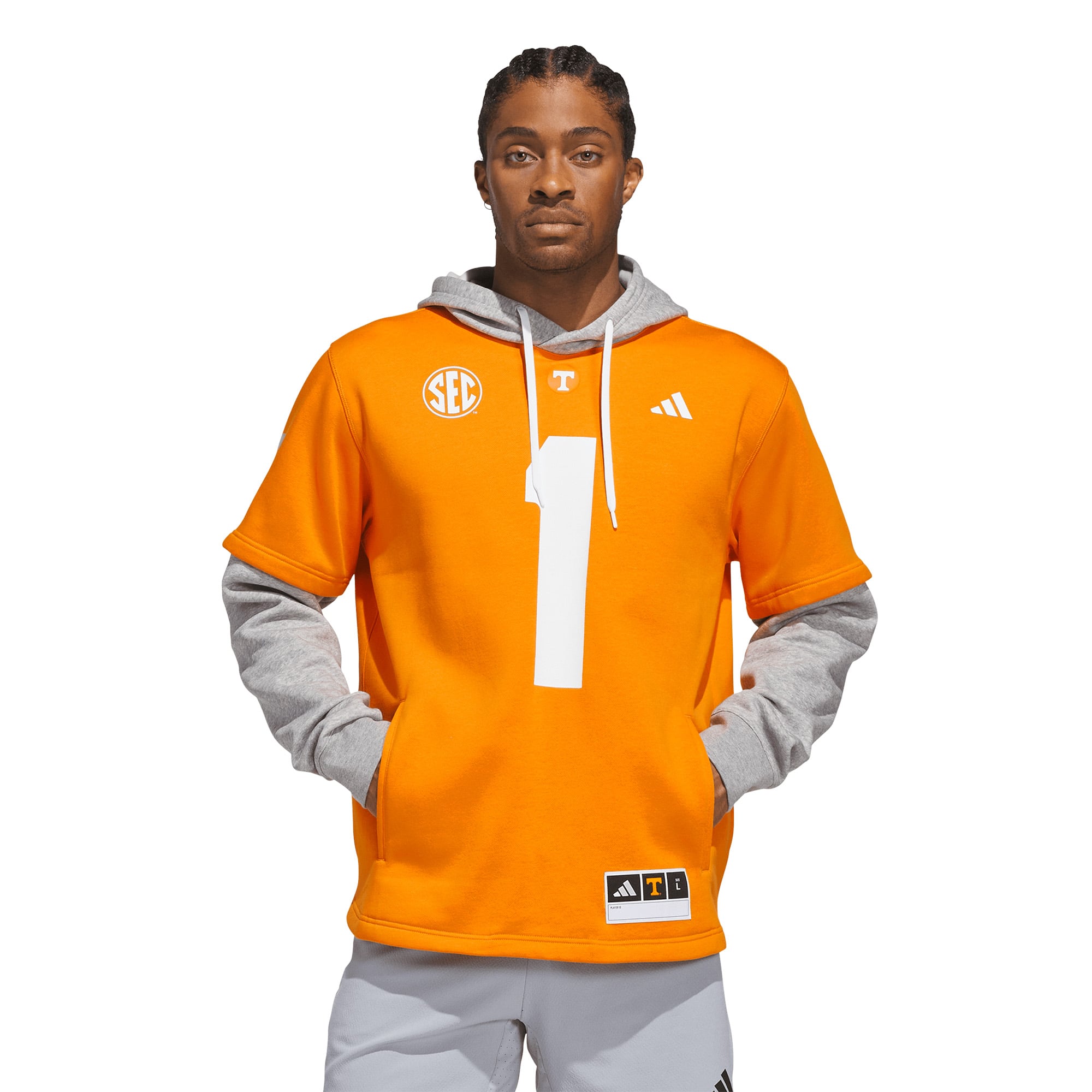 Men's adidas Tennessee Orange Tennessee Volunteers Home Hooded Jersey