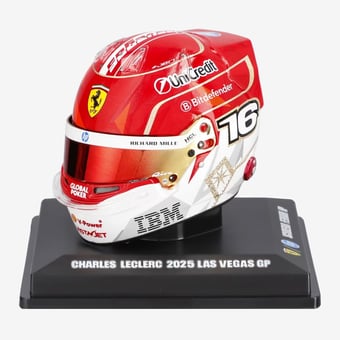 Spark Models  Scuderia Ferrari 2025 Las Vegas Grand Prix Charles Leclerc Mini Helmet