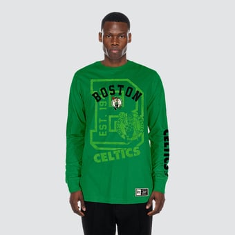 Men's New Era Kelly Green Boston Celtics Tonal Long Sleeve T-Shirt